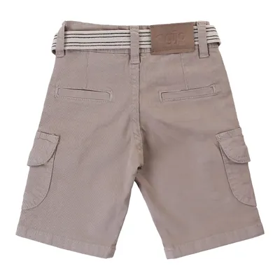 Bermuda Infantil Sarja Gijo Kids Com Cinto E Bolso Cargo Bermuda Infantil Sarja Gijo Kids Com Cinto E Bolso Cargo